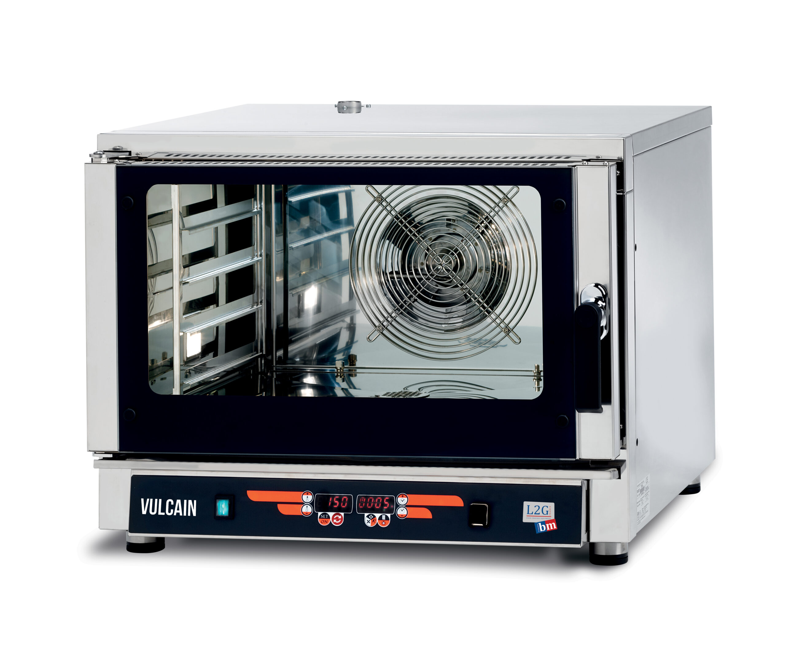 FOUR ELECTRIQUE MIXTE 4 NIVEAUX GN1/1 OU 600X400 MM, AVEC INJECTION D'EAU, PROGRAMMABLE