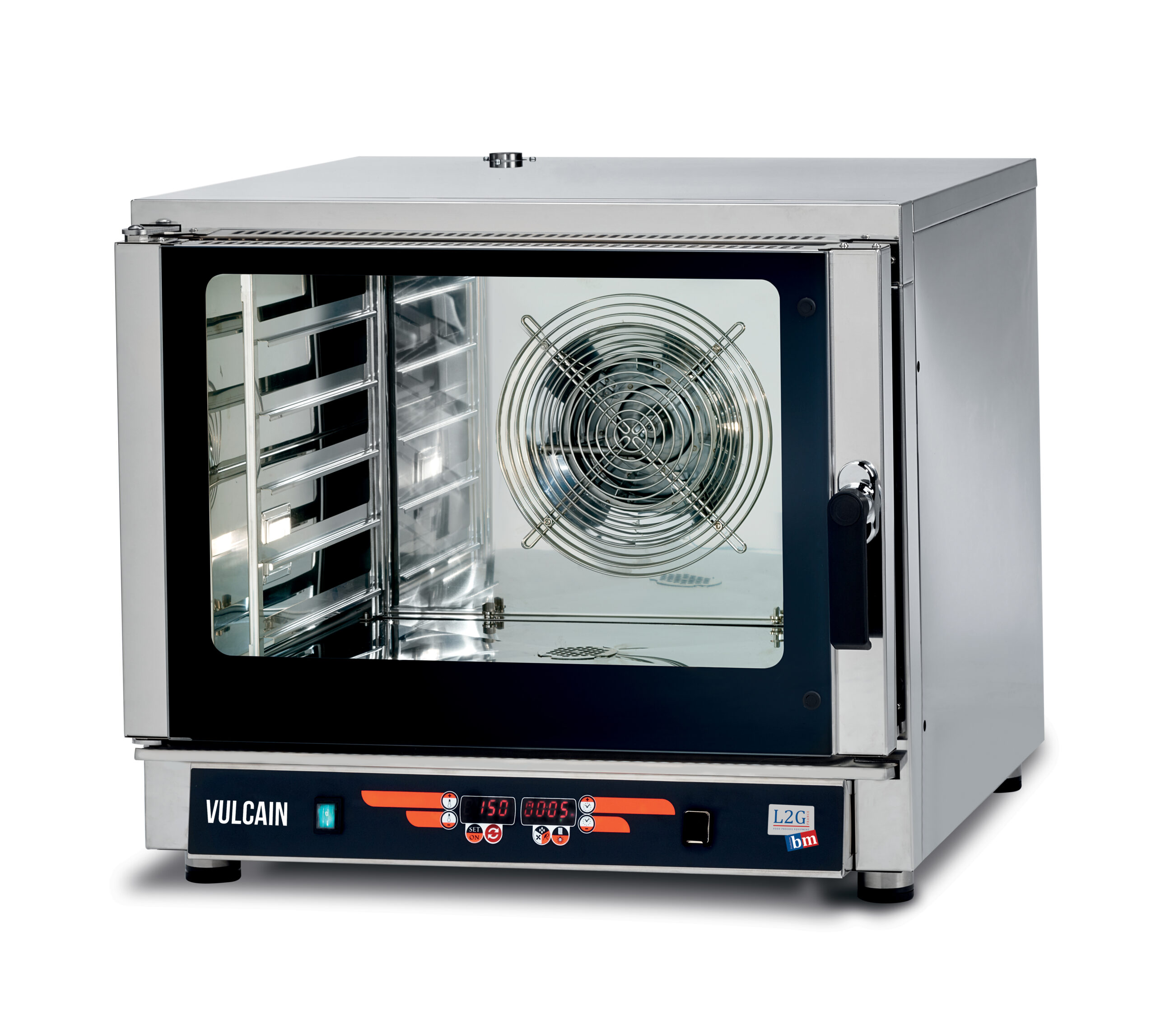 FOUR ELECTRIQUE MIXTE 5 NIVEAUX GN1/1 OU 600X400 MM, AVEC INJECTION D'EAU, PROGRAMMABLE