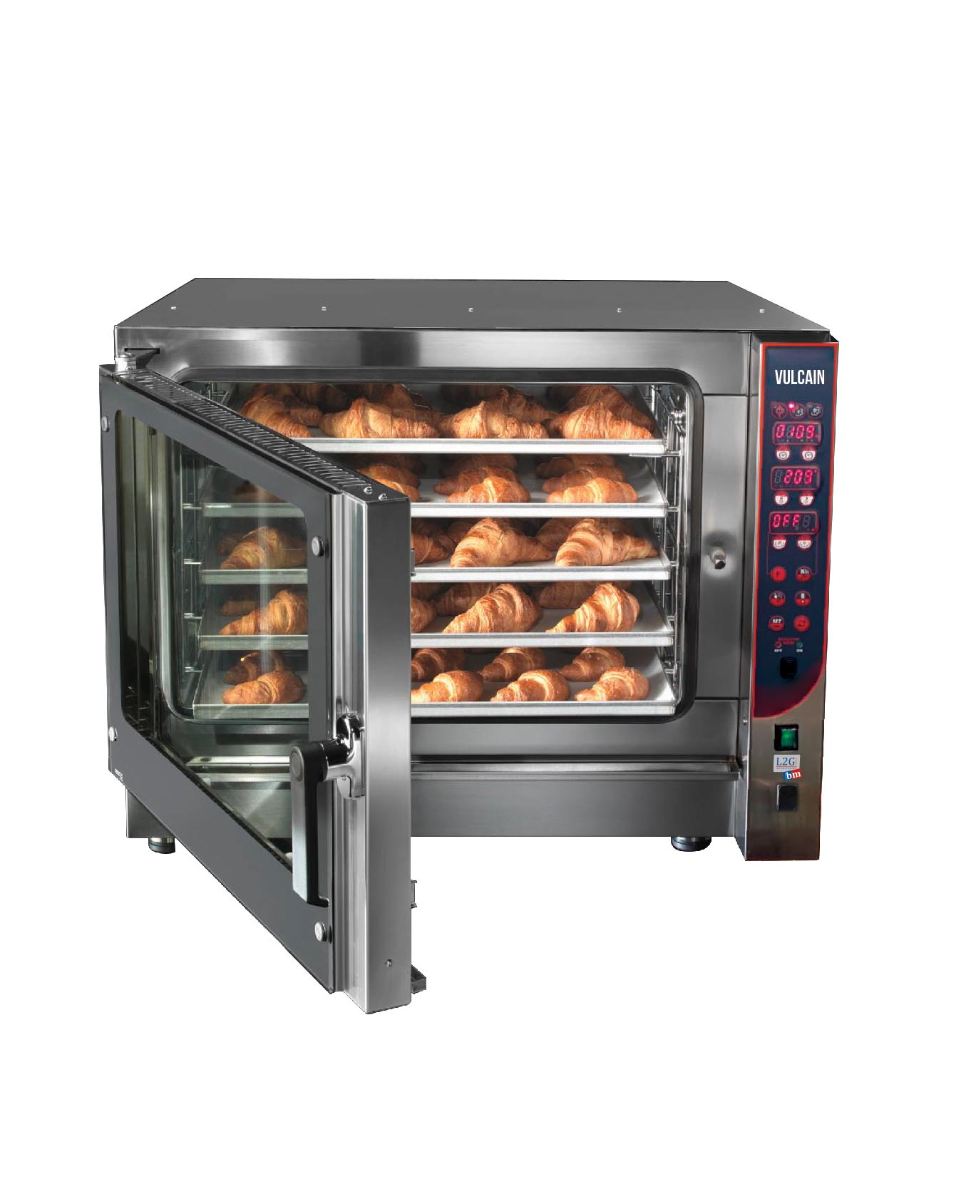 FOUR ELECTRIQUE MIXTE PROGRAMMABLE 5 NIV.GN1/1 OU 600X400 MM, AUTONETTOYANT, INJECTION D'EAU