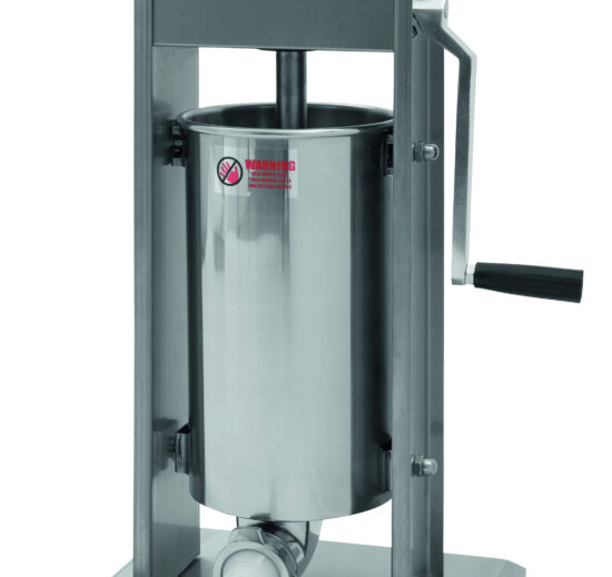 POUSSOIR A VIANDE MANUEL VERTICAL 7L, AVEC 4 CORNETS PLASTIQUE D.10, D.20, D.30 ET 35 MM