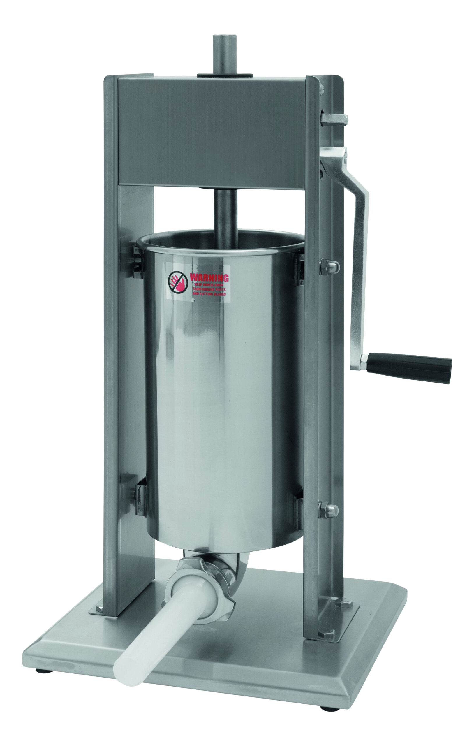 POUSSOIR A VIANDE MANUEL VERTICAL 7L, AVEC 4 CORNETS PLASTIQUE D.10, D.20, D.30 ET 35 MM