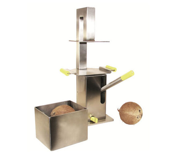 BRISEUR DE NOIX DE COCO INOX, AVEC VERIN HYDRAULIQUE