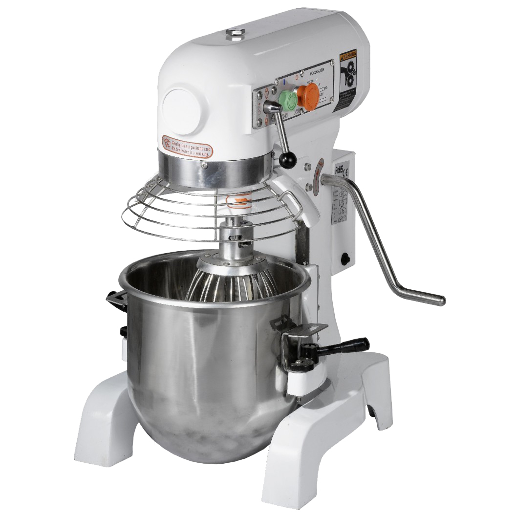 BATTEUR MELANGEUR PLANETAIRE CUVE INOX CAP. DE CUVE: 3 KG DE PATE, LIVRE AVEC 3 OUTILS