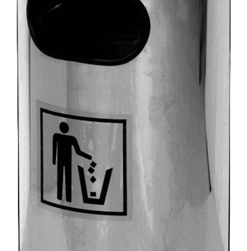 CORBEILLE A DECHETS , CENDRIER INOX